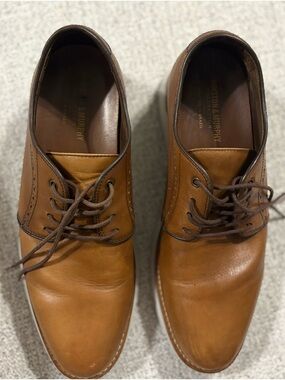 Johnston & Murphy Two-Tone Brown Leather Derby Shoes
